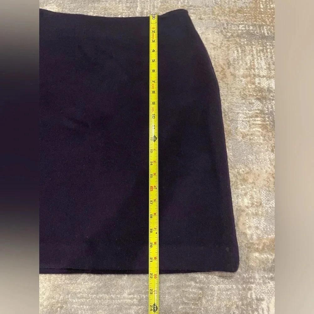 Vintage Field Manor Modern Classics Navy Blue Wool Blend Lined Skirt Warm Sz 14 - Picture 9 of 9